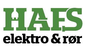 HAFS Elektro & Rør Logo grønn og svart